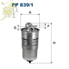 PP 839/1 FILTRON Фильтр топливный AUDI/SEAT/SKODA/VW (M&D4194)